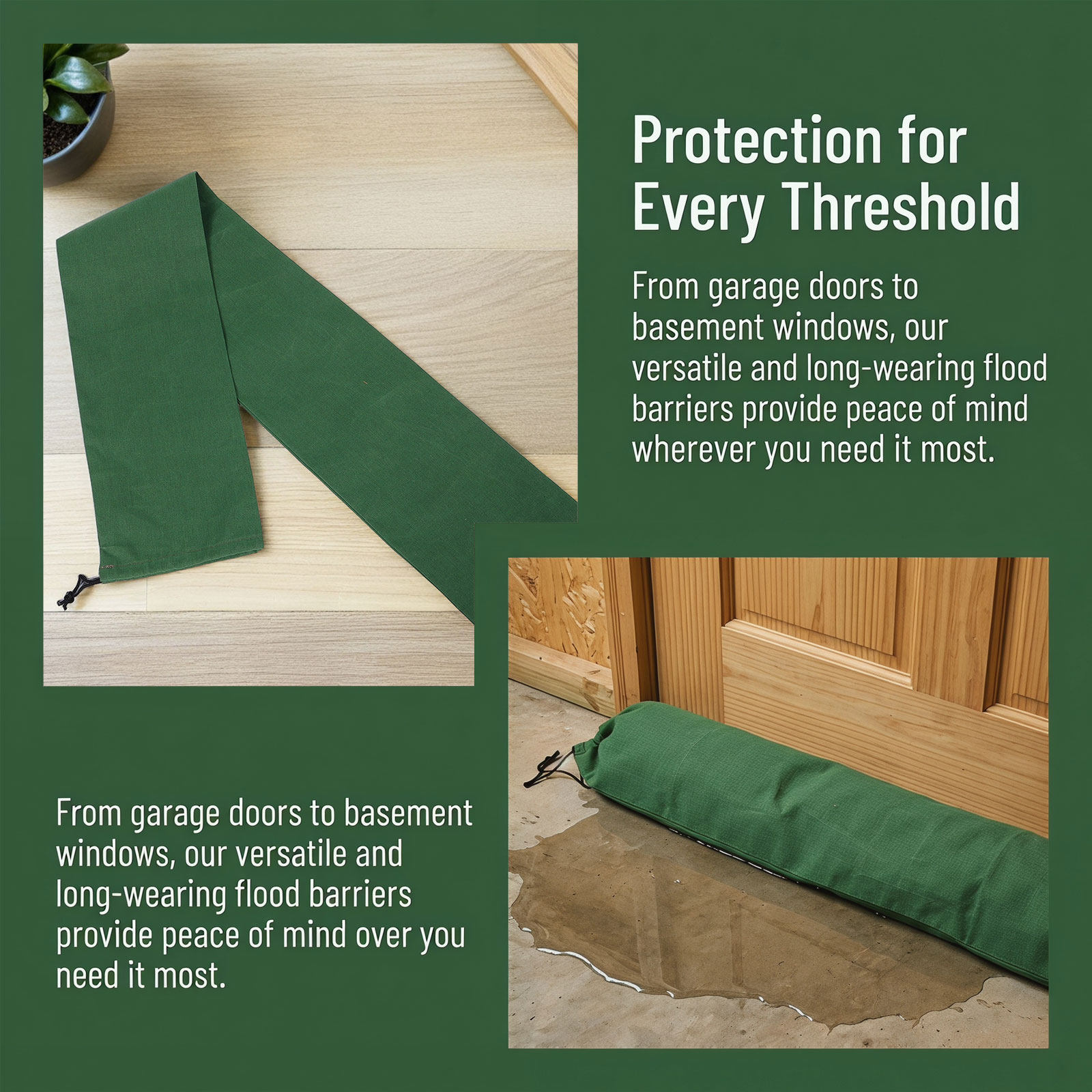 3Pcs Flood Prevention Sandbags - Flood Barrier Bag 评论和价格