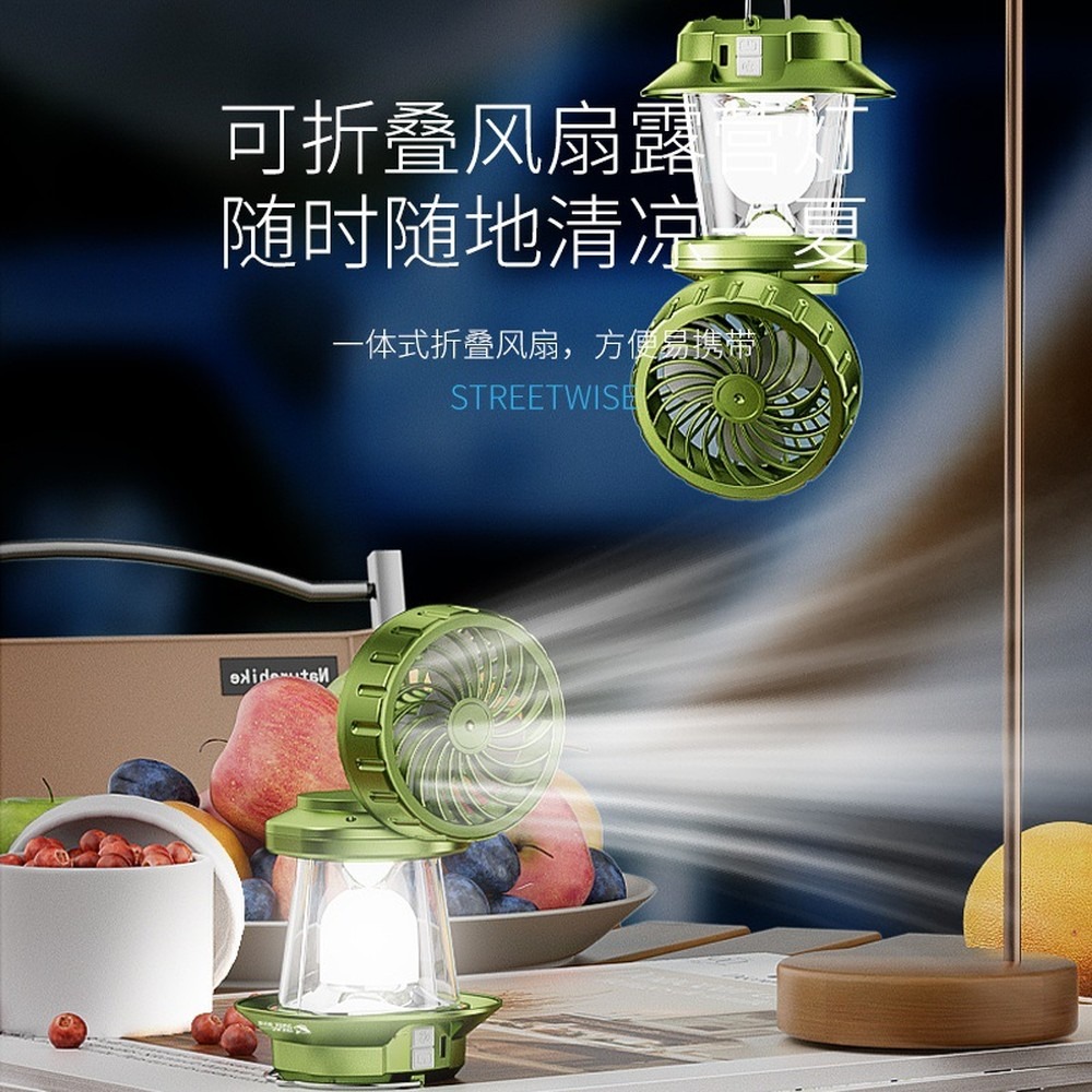 Solar Camping Fan with Light,  - Power Outage Light 评论和价格